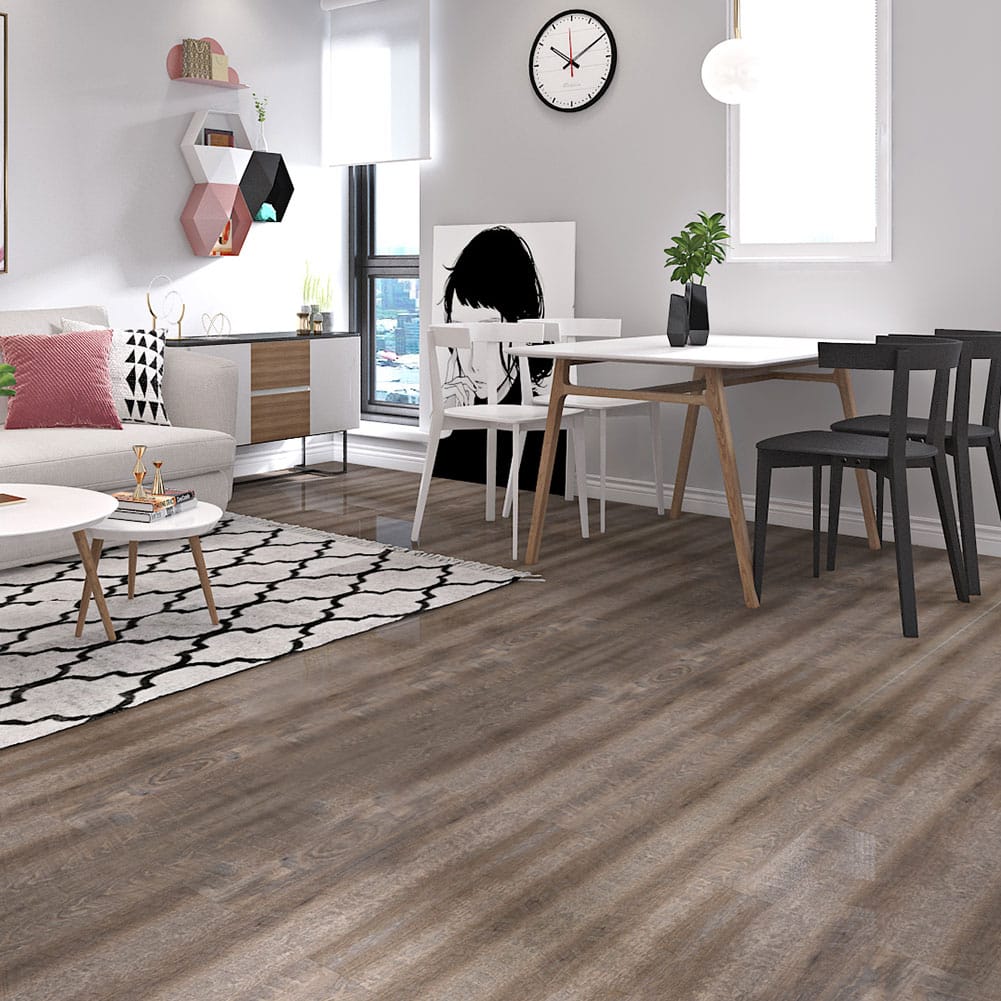 Luxury Vinyl Plank Flooring Tile Lenox Estate Oak 48 x 7 Inch (23.6 sq.ft , 10-Pack)